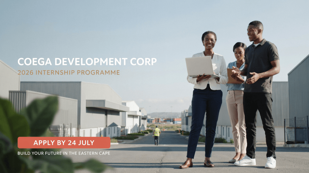 Coega Development Corp 2026 Internship – Apply by 24 July