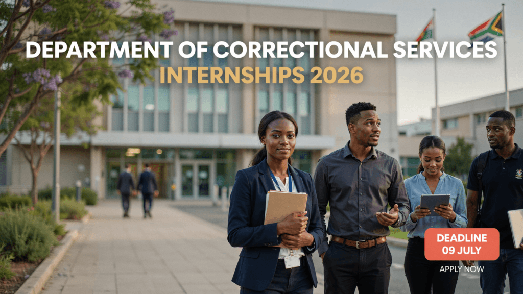 Department of Correctional Services Internships 2026– Deadline 09 July