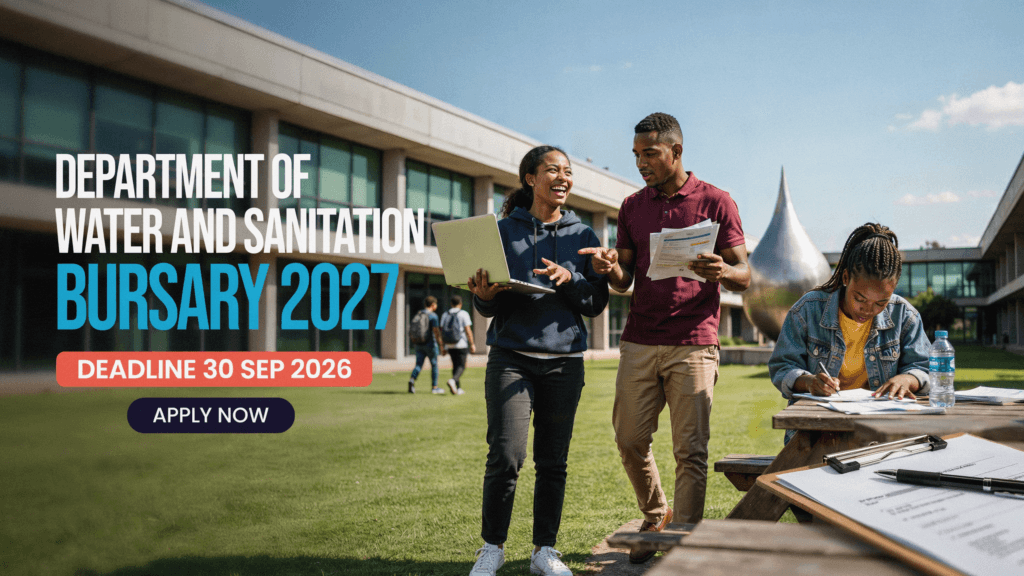 Department of Water and Sanitation Bursary 2027 – Deadline 30 Sep 2026