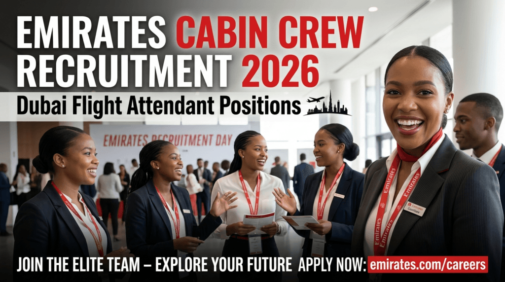 Emirates Cabin Crew Recruitment 2026 – Dubai Flight Attendant Positions