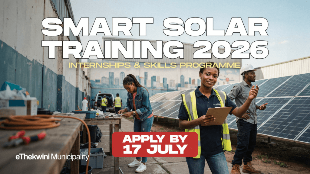 eThekwini Internships & Smart Solar Training 2026 – Apply 17 July