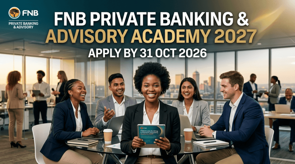 FNB Private Banking & Advisory Academy 2027: Apply by 31 Oct 2026