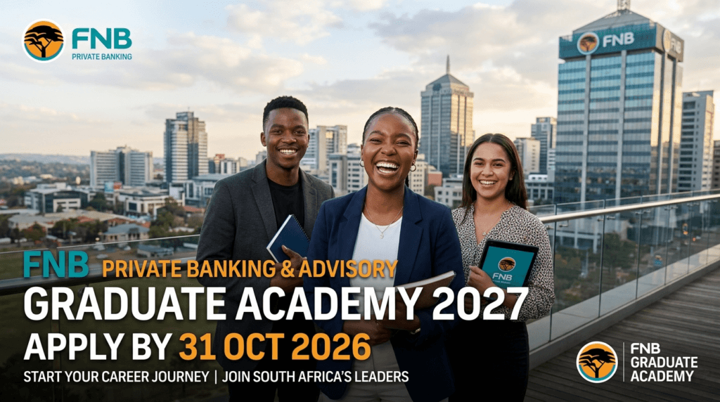 FNB Private Banking & Advisory Graduate Academy 2027 Apply 31 Oct 2026