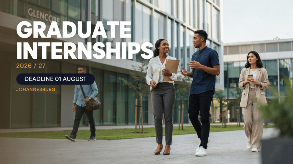 Glencore Graduate Internships 2026/27 – Deadline 01 Aug, Johannesburg