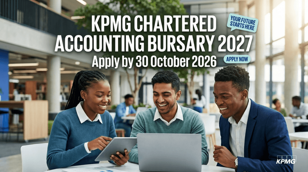 KPMG Chartered Accounting Bursary 2027 – Apply by 30 Oct 2026