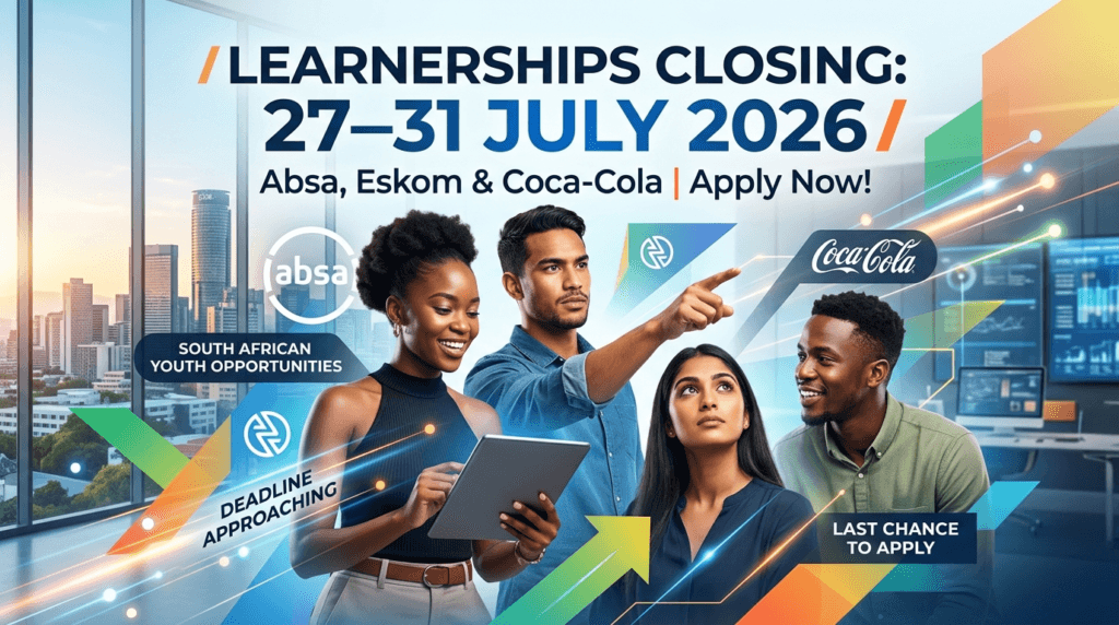 Learnerships Closing 27‑31 July 2026 – Absa, Eskom & Coca‑Cola