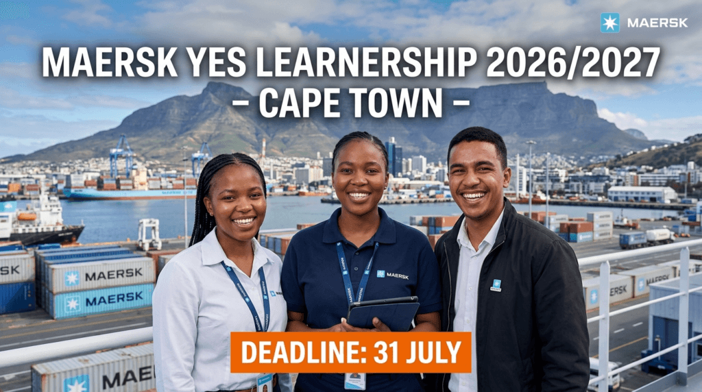 Maersk YES Learnership 2026/2027 – Cape Town – Deadline 31 July