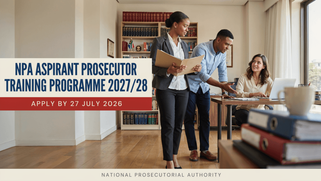 NPA Aspirant Prosecutor Training Programme 2027/28 – Apply 27 July 2026
