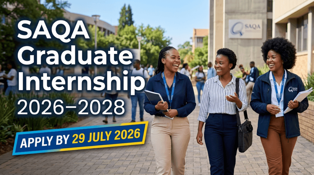 SAQA Graduate Internship 2026–2028 – Apply by 29 July 2026