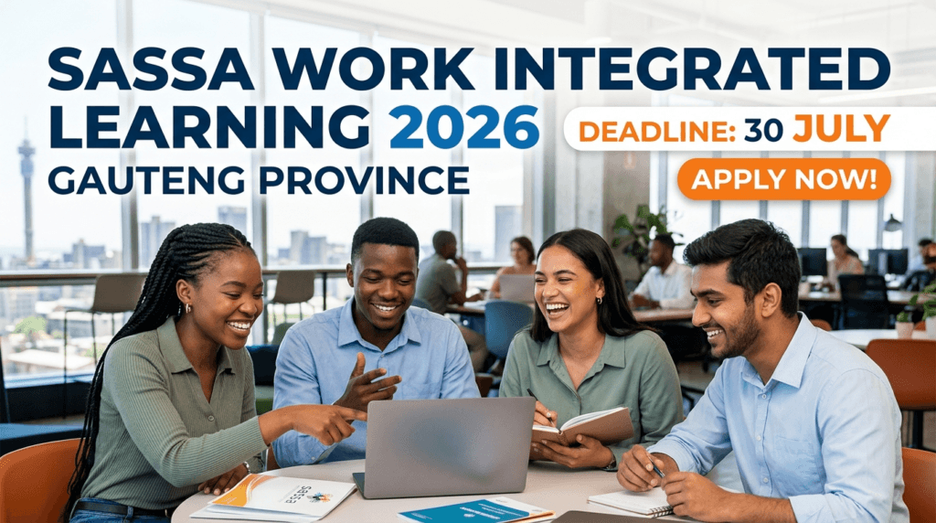 SASSA Work Integrated Learning 2026 – Deadline 30 July, Gauteng