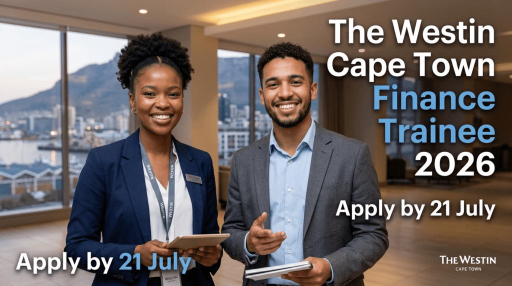 The Westin Cape Town Finance Trainee 2026 – Apply by 21 July