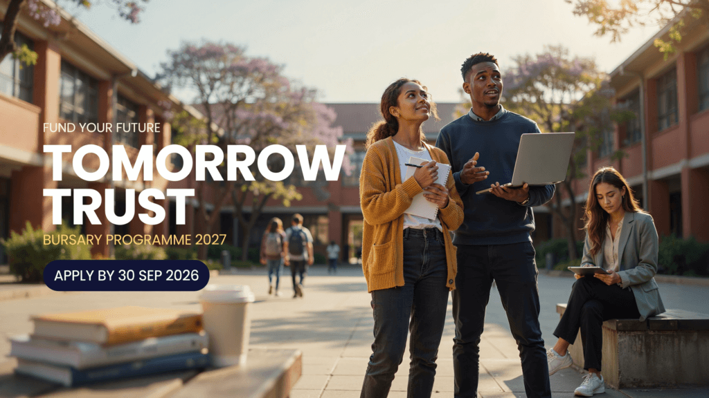 Tomorrow Trust Bursary Programme 2027 – Apply by 30 Sep 2026
