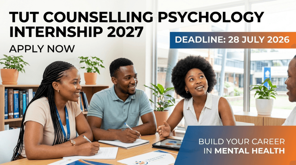 TUT Counselling Psychology Internship 2027 – Apply by 28 July 2026