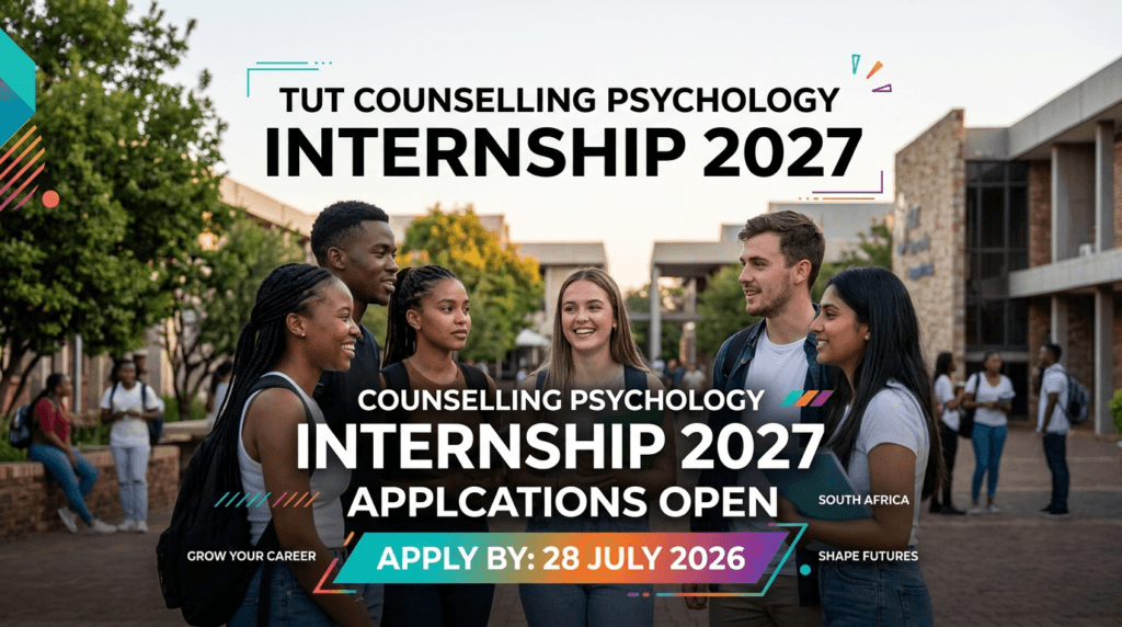 TUT Counselling Psychology Internship 2027 – Apply by 28 July 2026