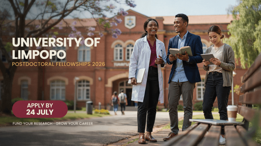 University of Limpopo Postdoctoral Fellowships 2026 – Apply 24 July