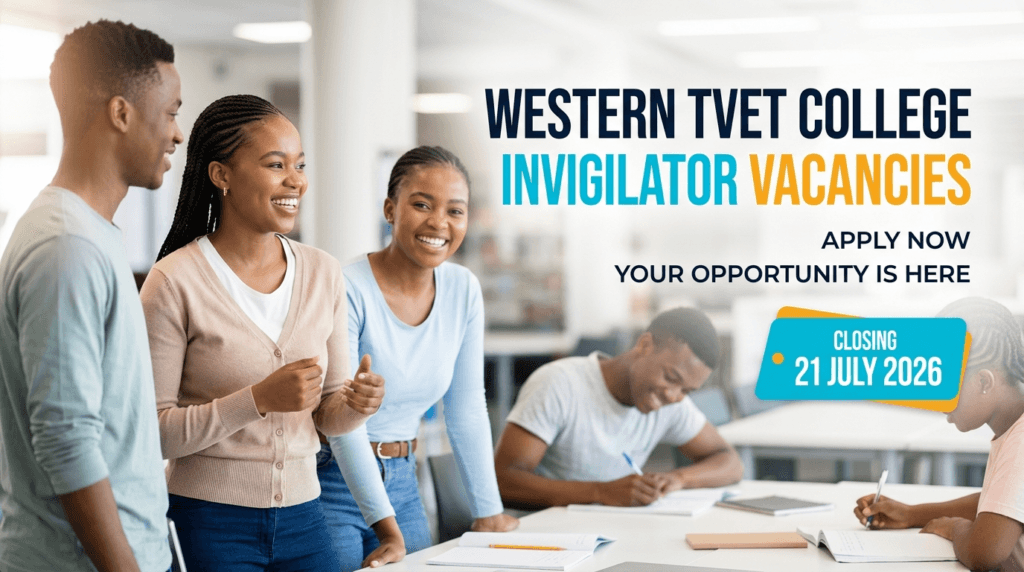Western TVET College Invigilator Vacancies – Closing 21 July 2026