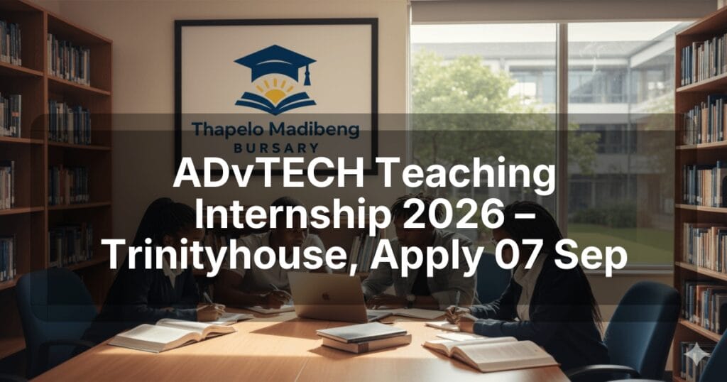 ADvTECH Teaching Internship 2026 – Trinityhouse, Apply 07 Sep