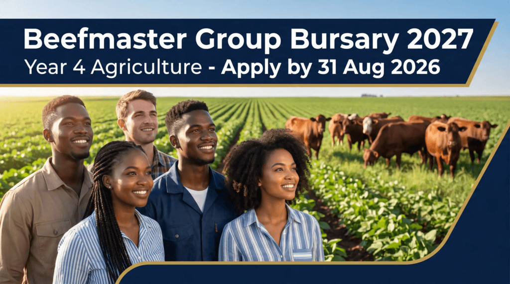 Beefmaster Group Bursary 2027 – Year 4 Agriculture Apply 31 Aug 2026