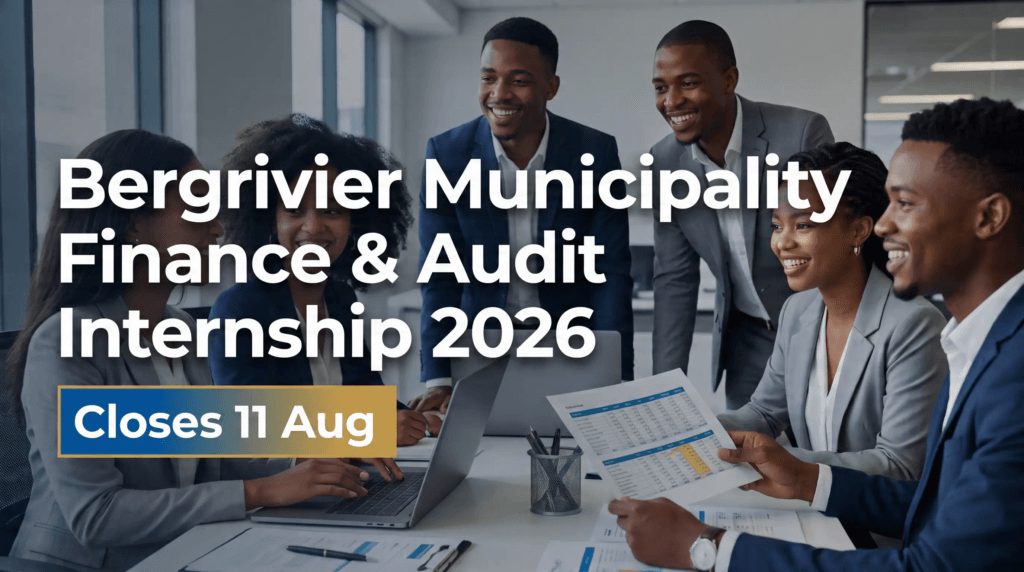 Bergrivier Municipality Finance & Audit Internship 2026 – Closes 11 Aug