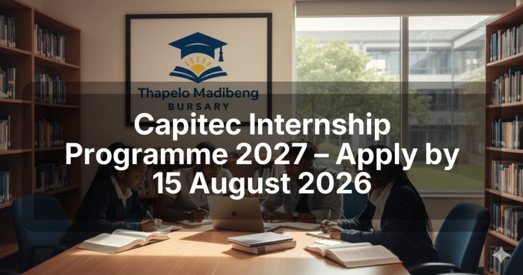 Capitec Internship Programme 2027 – Apply by 15 August 2026