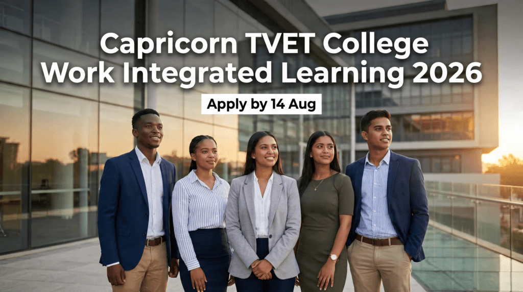 Capricorn TVET College Work Integrated Learning 2026 – Apply by 14 Aug