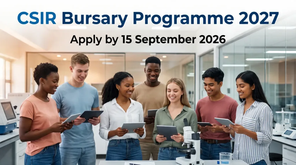 CSIR Bursary Programme 2027 – Apply by 15 September 2026