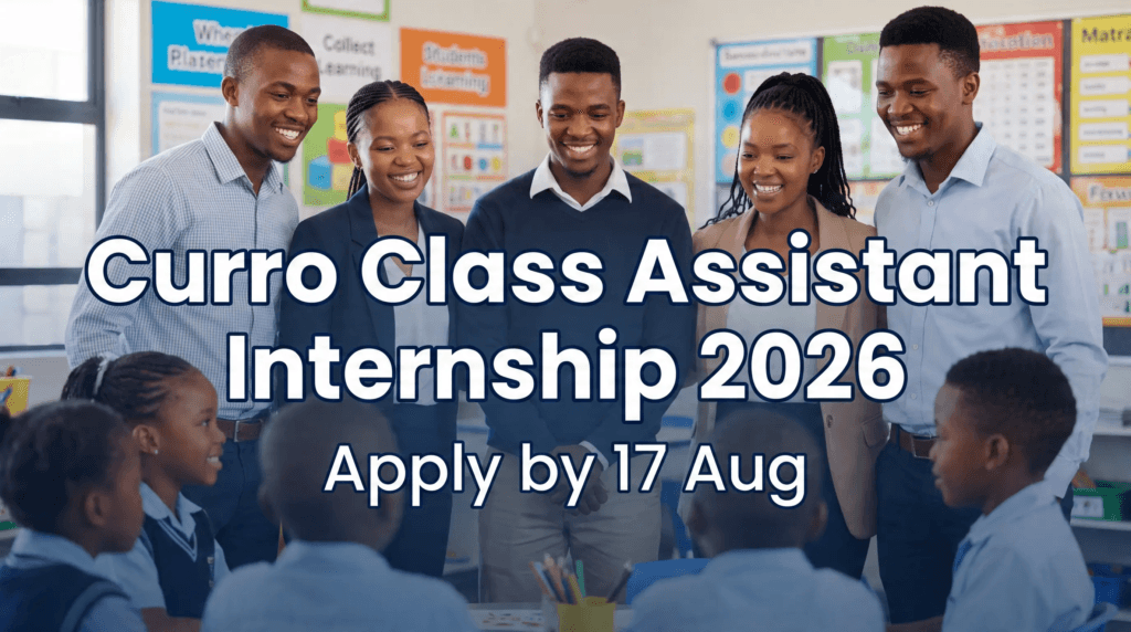 Curro Class Assistant Internship 2026 – Apply by 17 Aug