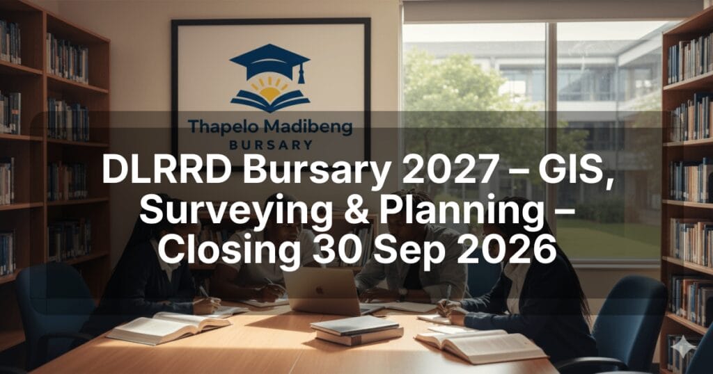 DLRRD Bursary 2027 – GIS, Surveying & Planning – Closing 30 Sep 2026