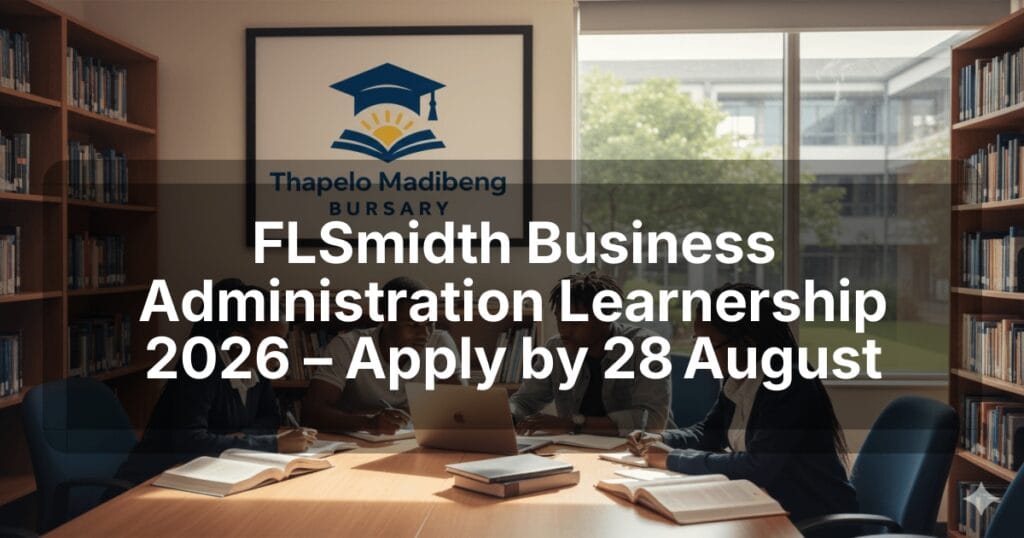 FLSmidth Business Administration Learnership 2026 – Apply by 28 August