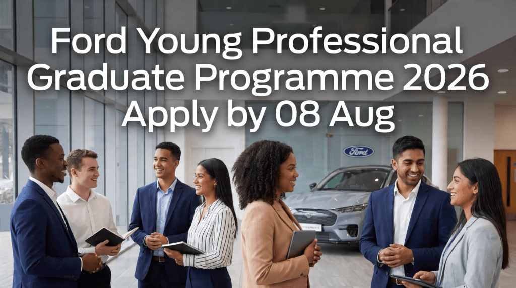 Ford Young Professional Graduate Programme 2026 – Apply by 08 Aug