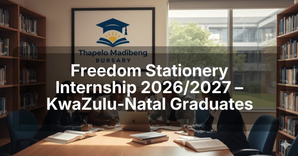 Freedom Stationery Internship 2026/2027 – KwaZulu‑Natal Graduates