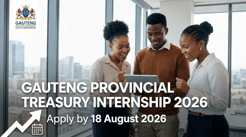 Gauteng Provincial Treasury Internship 2026 – Apply by 18 August 2026