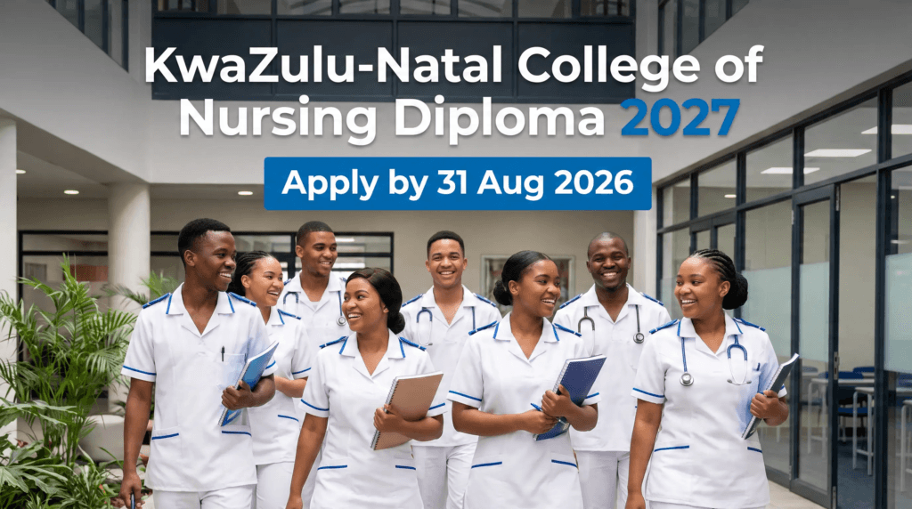 KwaZulu-Natal College of Nursing Diploma 2027 – Apply 31 Aug 2026