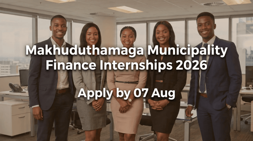 Makhuduthamaga Municipality Finance Internships 2026 - Apply by 07 Aug