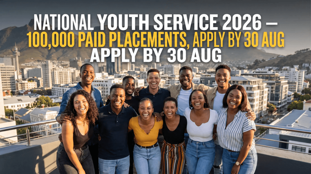 National Youth Service 2026 – 100,000 paid placements, apply by 30 Aug