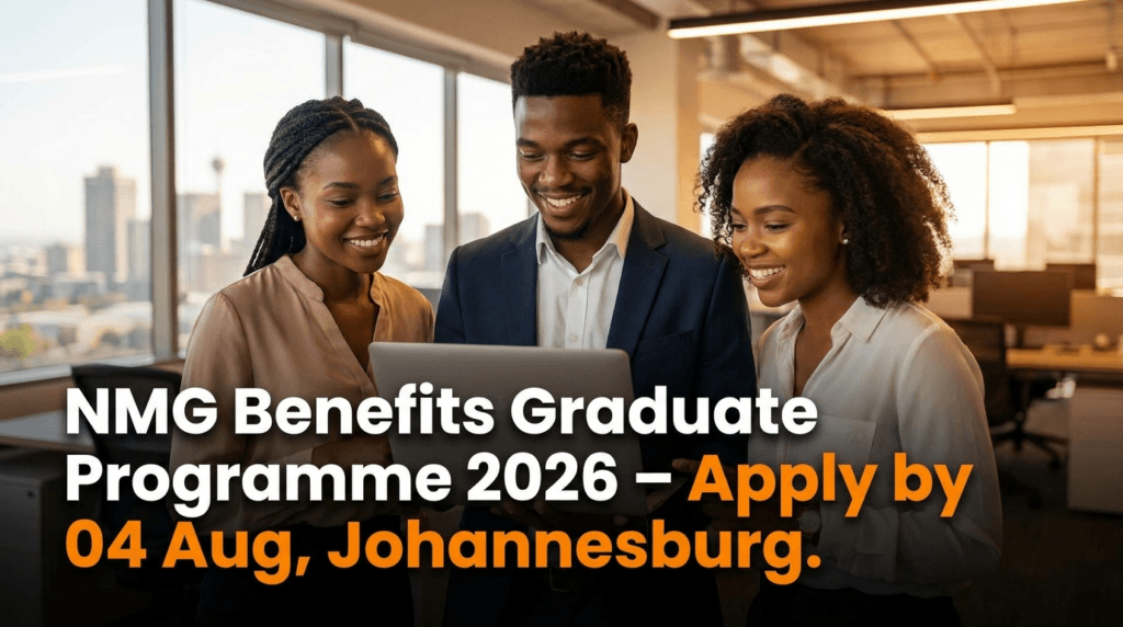 NMG Benefits Graduate Programme 2026 – Apply by 04 Aug, Johannesburg