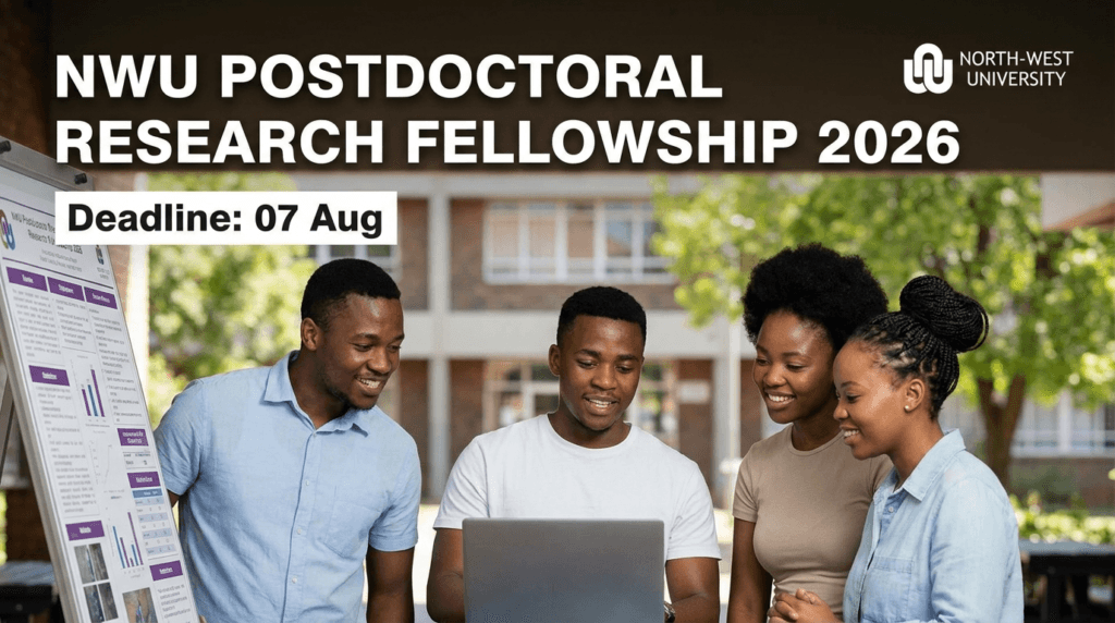NWU Postdoctoral Research Fellowship 2026 – Deadline 07 Aug