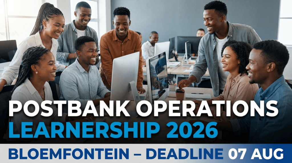 Postbank Operations Learnership 2026 – Bloemfontein – Deadline 07 Aug