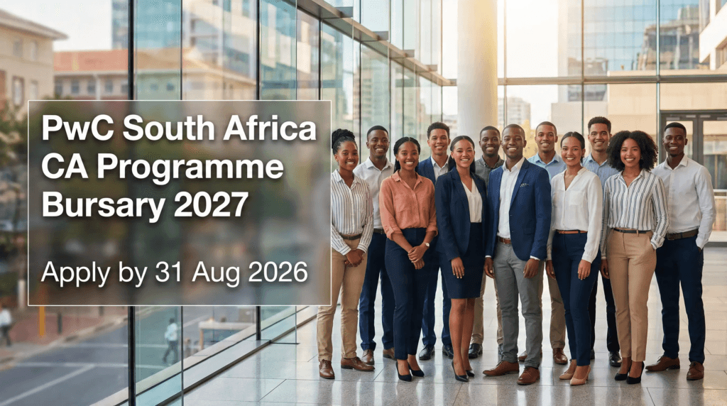 PwC South Africa CA Programme Bursary 2027 – Apply by 31 Aug 2026