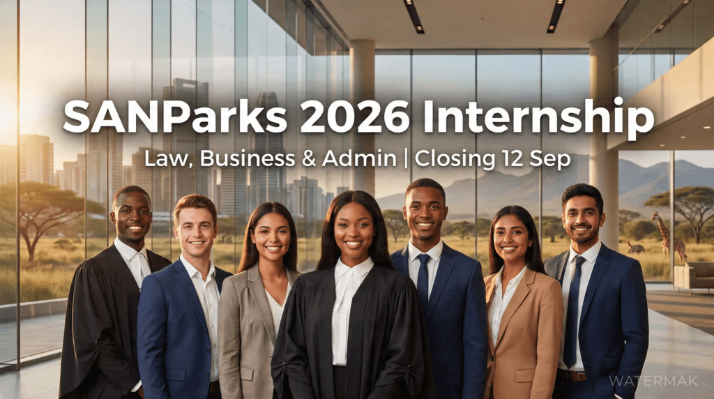 SANParks 2026 Internship – Law, Business & Admin – Closing 12 Sep