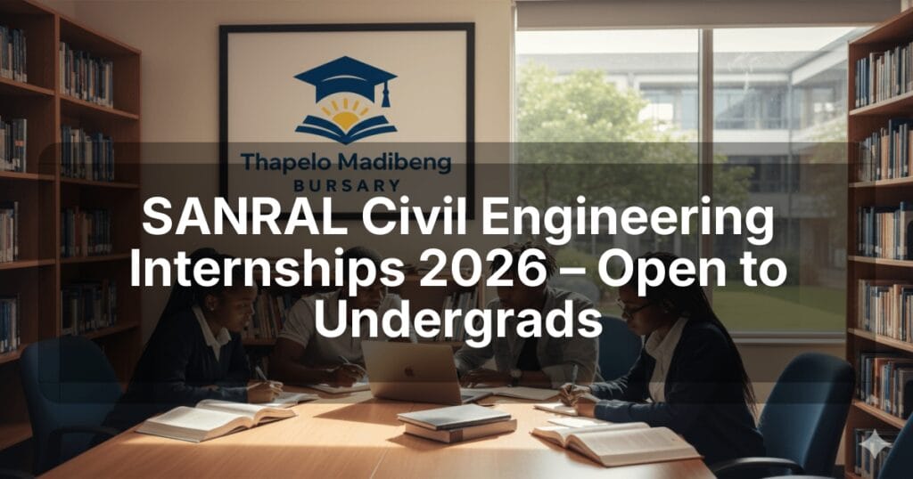 SANRAL Civil Engineering Internships 2026 – Open to Undergrads