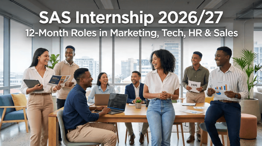 SAS Internship 2026/27 – 12‑Month role in Marketing, Tech, HR & Sales