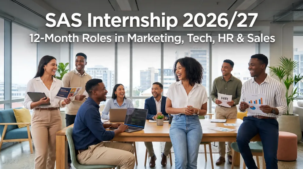 SAS Internship 2026/27 – 12‑Month role in Marketing, Tech, HR & Sales