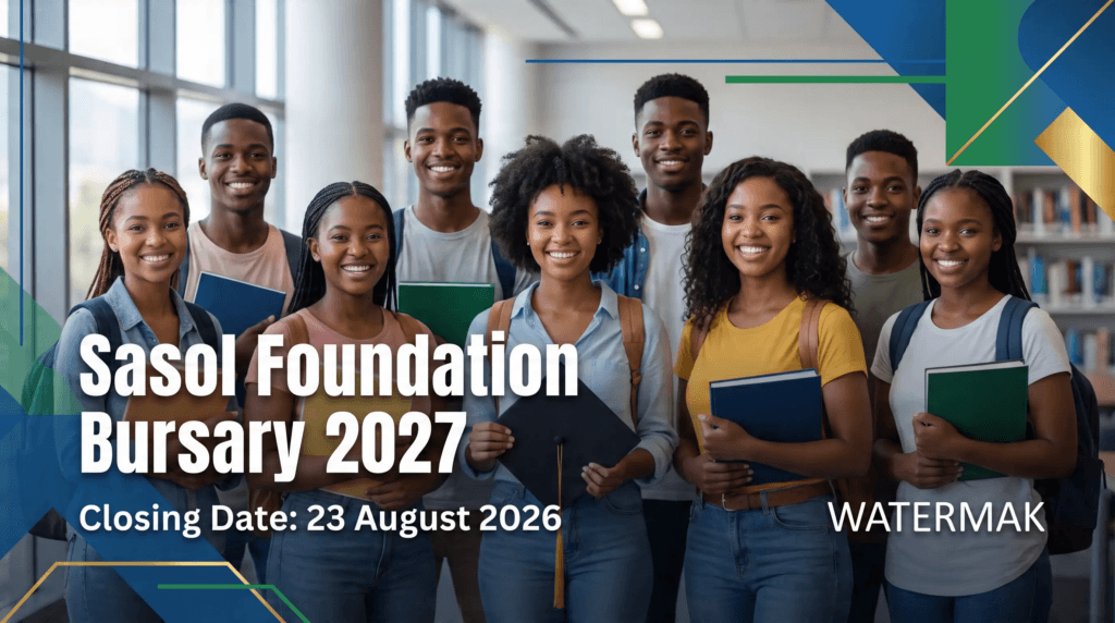 Sasol Foundation Bursary 2027 – Closing Date 23 August 2026