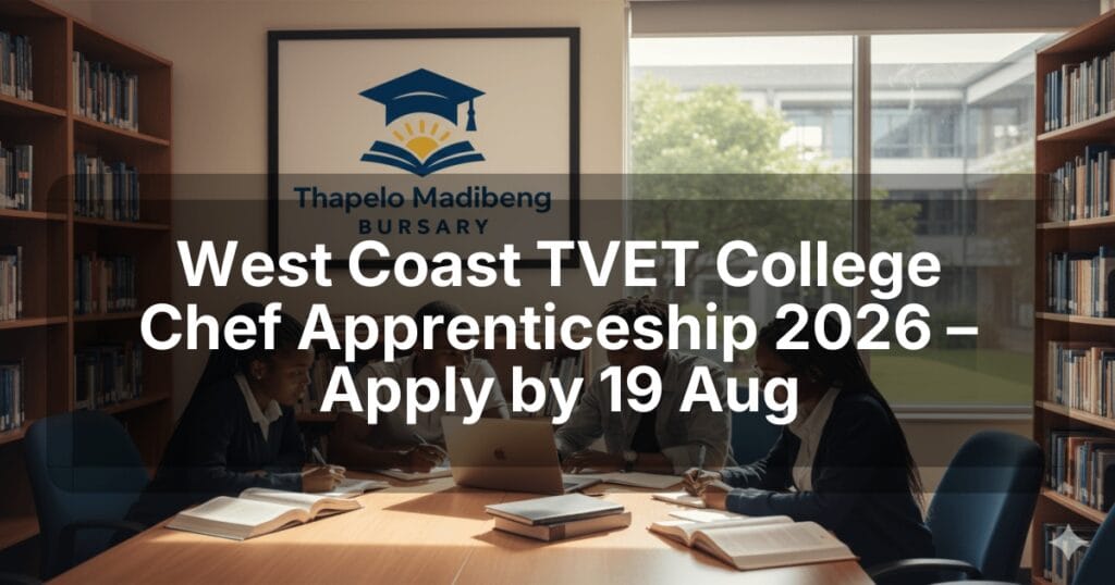 West Coast TVET College Chef Apprenticeship 2026 – Apply by 19 Aug
