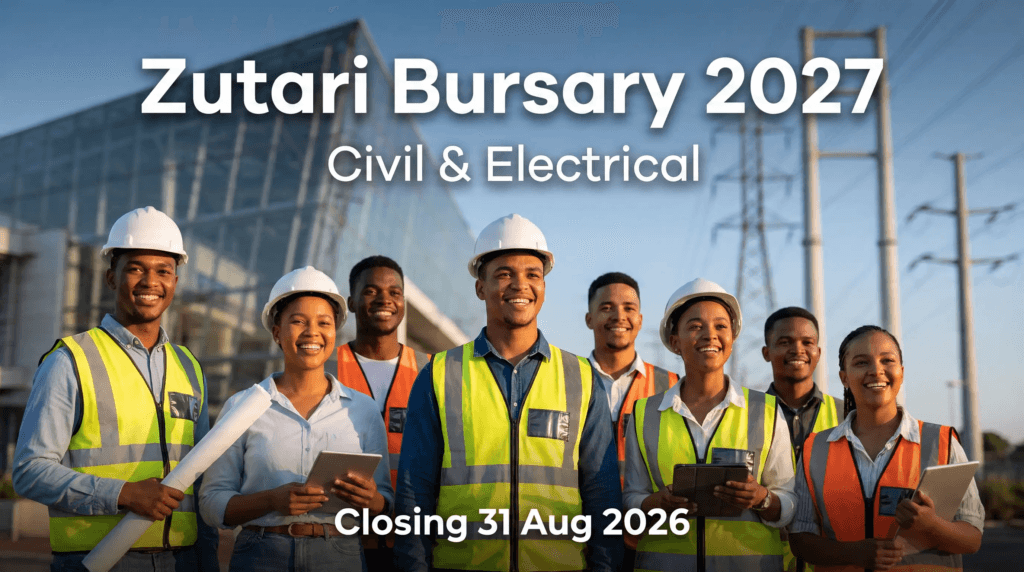 Zutari Bursary 2027 – Civil & Electrical – Closing 31 Aug 2026