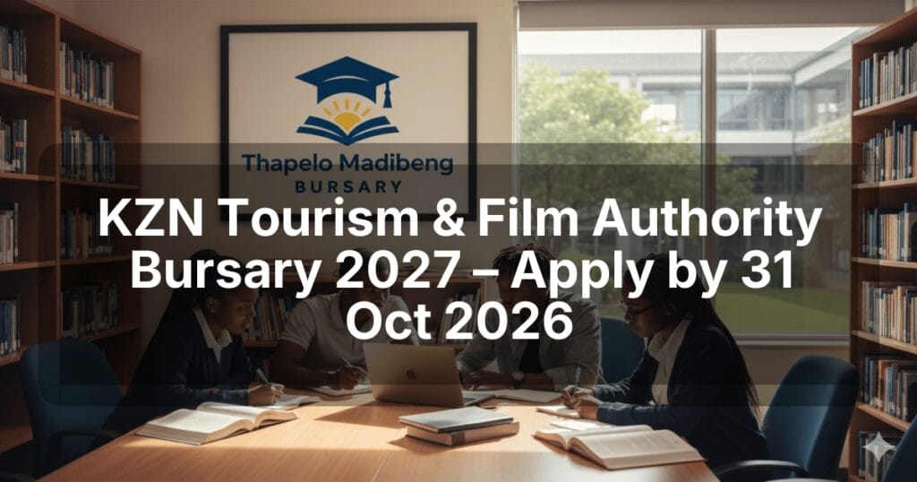 KZN Tourism & Film Authority Bursary 2027 – Apply by 31 Oct 2026