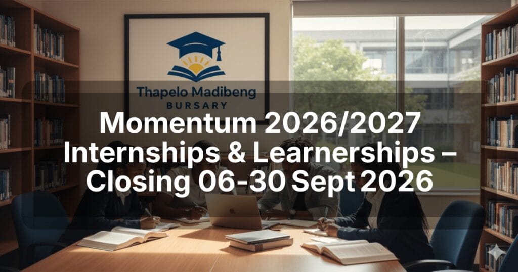 Momentum 2026/2027 Internships & Learnerships – Closing 06‑30 Sept 2026
