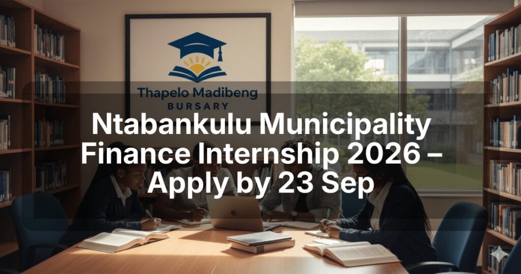 Ntabankulu Municipality Finance Internship 2026 – Apply by 23 Sep