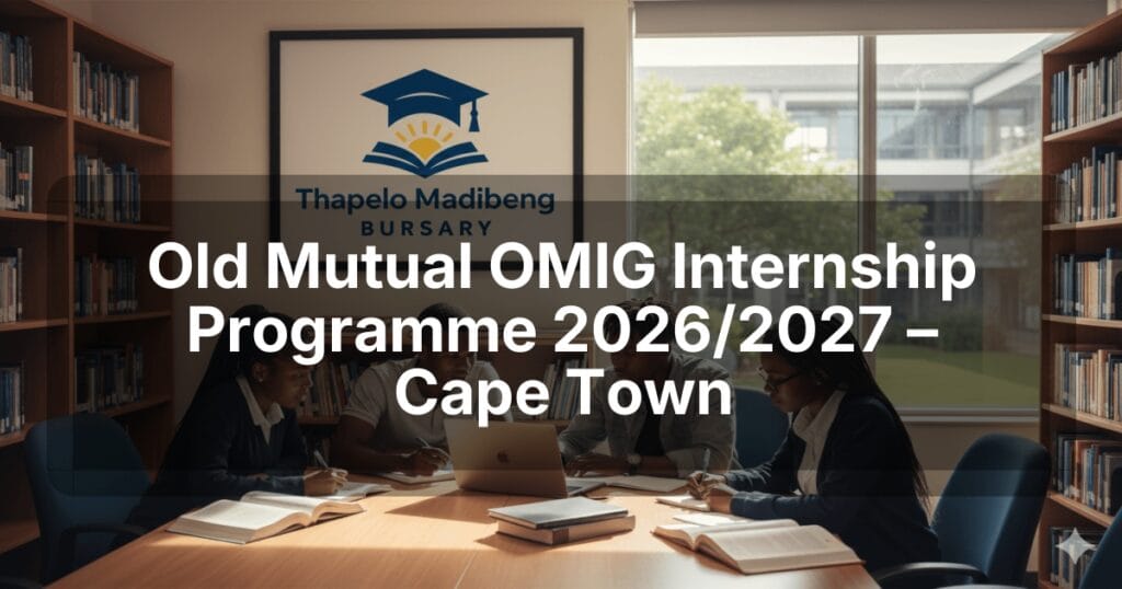 Old Mutual OMIG Internship Programme 2026/2027 – Cape Town